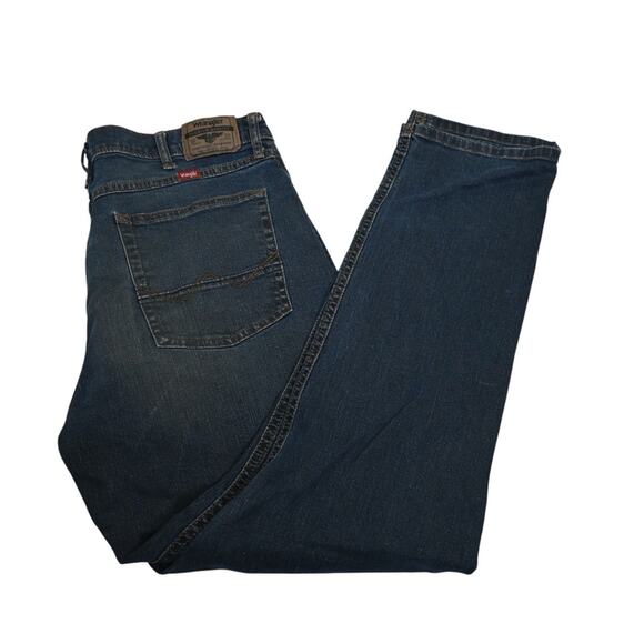 Wrangler Athletic Fit Jeans Mens 34x32 Dark Wash - Picture 3 of 11